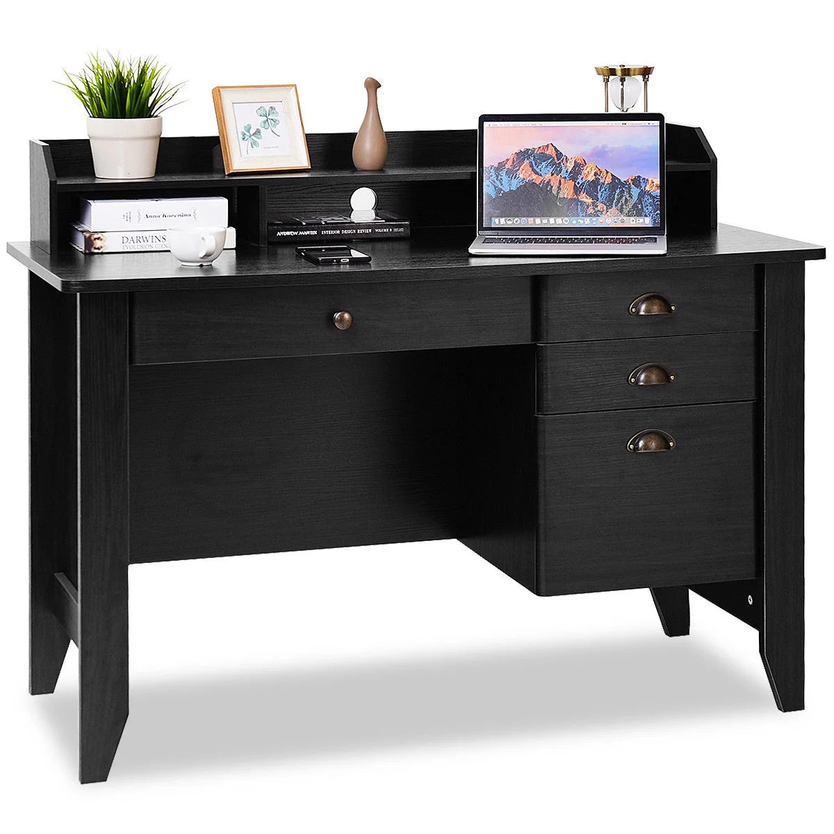 Computer Desk PC Laptop Writing Table Workstation Student Study Furniture Black