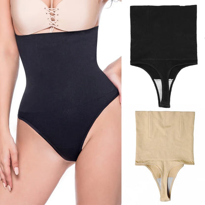 Women Sexy Thong Tummy Control Slimming Panties High Waist Trainer Seamless Shapewear Girdle Bodysuit Body Shaper