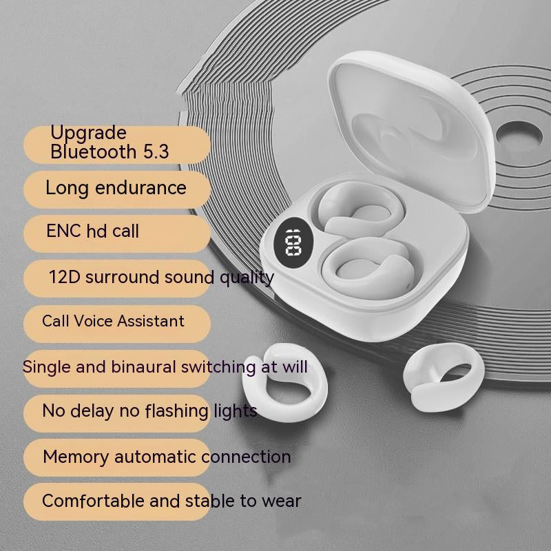 Wireless Clip-On LED Audio Earbuds