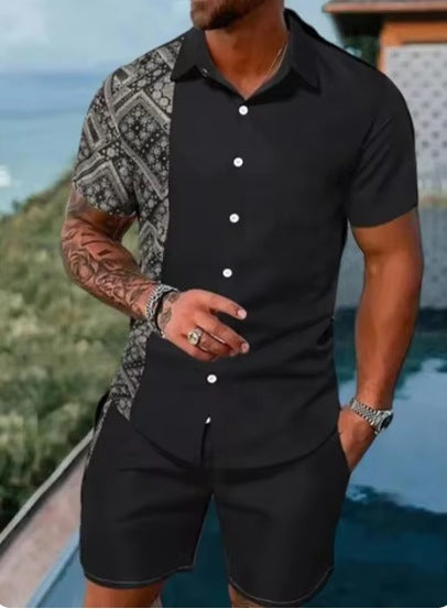 European And American Summer Menswear Shirt Casual Loose