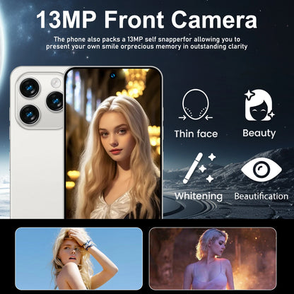 Smartphone Android Note 15 Pro 5G Phone,6000Mah,12Gb RAM 256G 512G 1TB Rom,6.8Inch,1920X1080Hd,24+48Mp,Mtk10 Core Global Vision