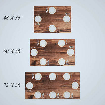 Dining Table - Live Edge Dining Table, Walnut Table, Modern Table, Wood Table, Large Kitchen Table with Steel Legs, 72" Dining Table