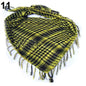 Unisex Lightweight Plaid Tassel Arab Desert Shemagh Keffiyeh Scarf Wrap Pashmina