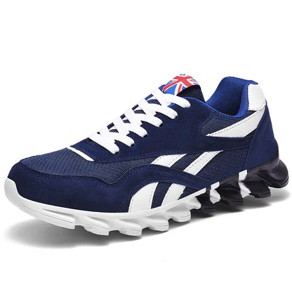 Men'S and Women'S Fashion Blade Breathable Knitted Casual Shoes Sports Running Shoes anti Slip Tennis Shoes 2024 New Edition