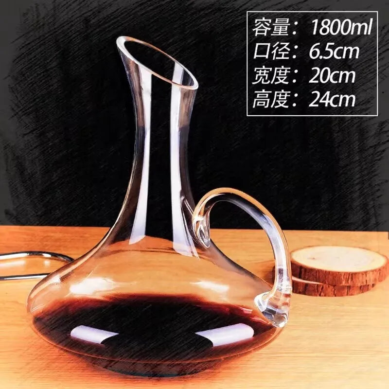 Wine Decanter Lead-Free Crystal Glass Wine Decanter Home Bars Champagne Pourer Snail Shaped Decanter Brandy Bottle Container