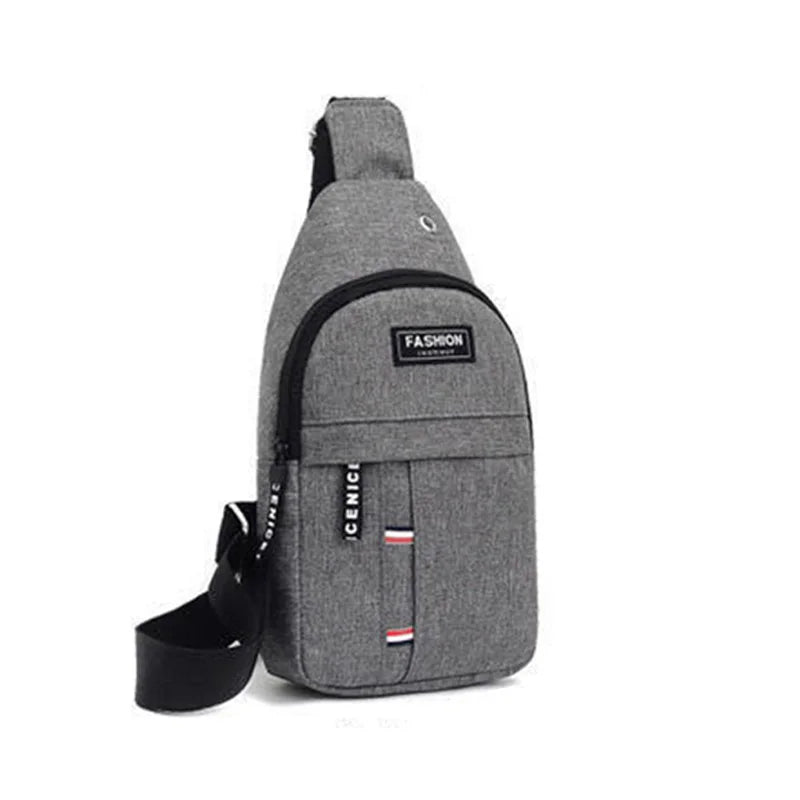 Men'S Chest Bags Casual Waist Bags Small Short Trip Travel Carry Bags Men'S Waterproof Shoulder Crossbody Bags Nylon Handbags