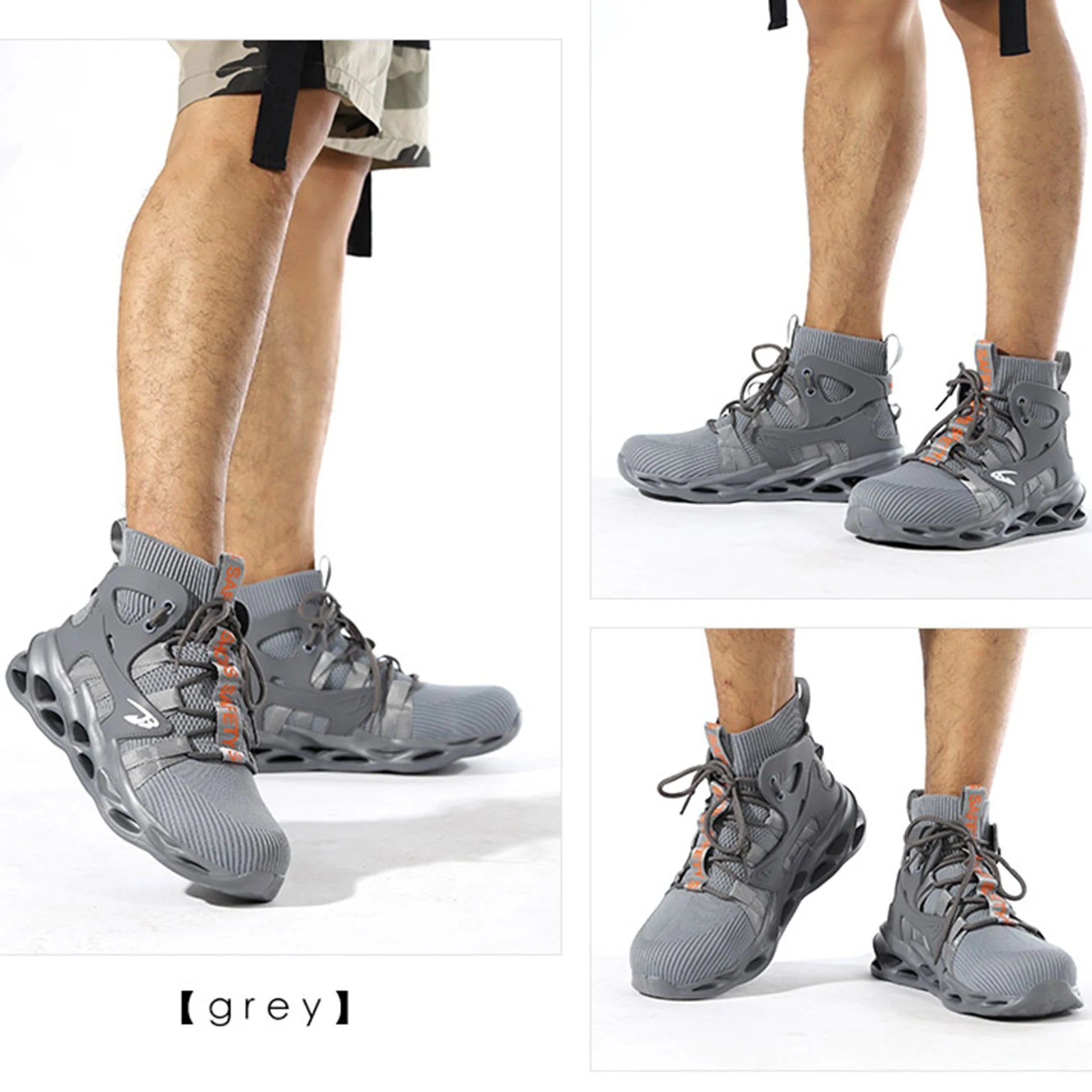 Indestructible Steel Toe Work Boots for Men Safety Shoe Size 12