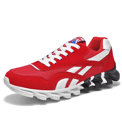 Men'S and Women'S Fashion Blade Breathable Knitted Casual Shoes Sports Running Shoes anti Slip Tennis Shoes 2024 New Edition