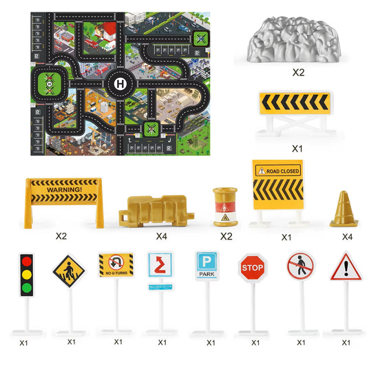 9 Styles Alloy Engineering Diecast Truck Toy Car Classic Construction Model Vehicle Loader Tractor Excavator Toys for Boys Gift