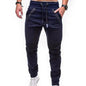 HOT SALES!!! New Arrival Men Fashion Drawstring Zip Strips Pockets Ankle Tied Long Pants Sports Trousers Wholesale Dropshipping