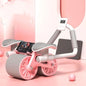 Abdominal Wheel Automatic Rebound AB Roller Abdominal Wheel Elbow Support Men and Women Belly Slimming Belly Fitness Equipment
