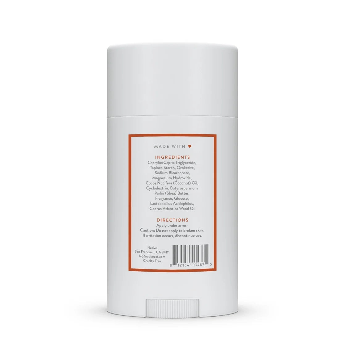 Deodorant, Aluminum Free, Black Oak & Amber, for Women and Men, 2.65 Oz