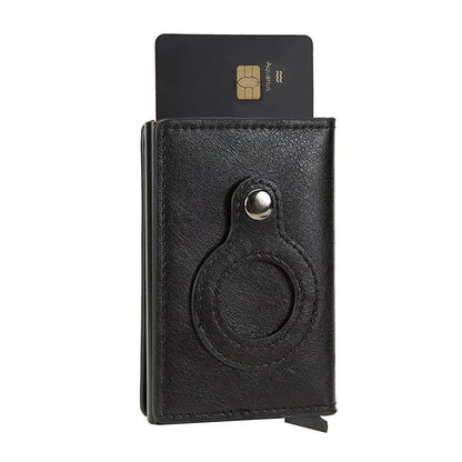Rfid Credit Card Holder Wallet for Airtag Men Women Wallets Money Bags Leather Wallet for Apple Air Tag Purses Smart Wallet